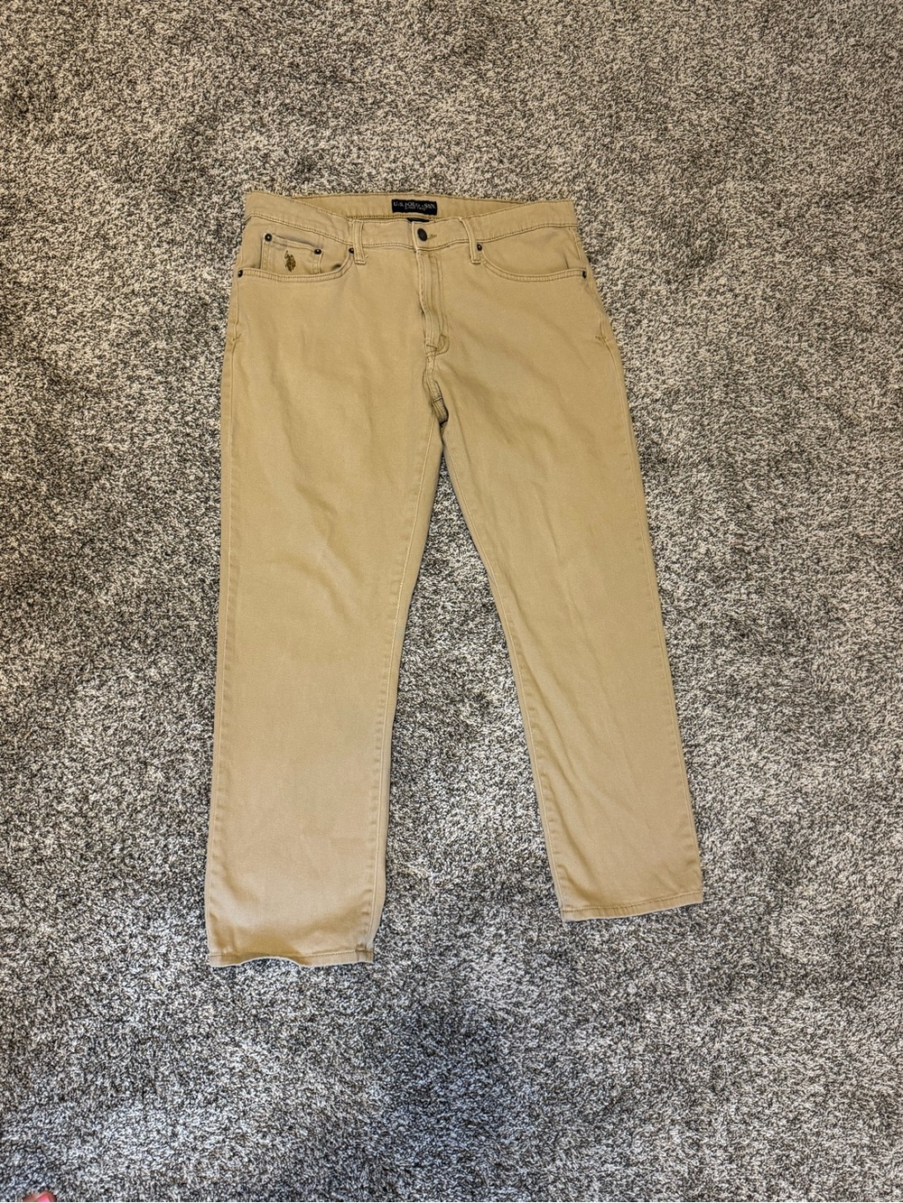 Men’s U.S. Polo Assn. Tan Straight-Leg Pants